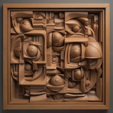 Patterns and decorations Louis Kahn 1 3d model